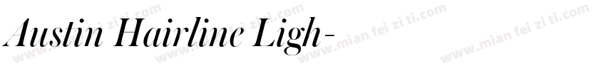 Austin Hairline Ligh字体转换